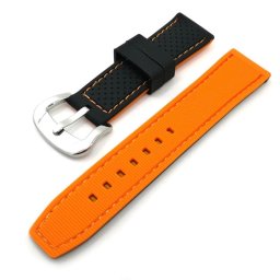 Szilikon kétszínű óraszíj – okosóra szilikon pótszíj 20/22/24mm