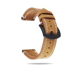 Valódi varrott bőr óraszíj – okosóra bőr pótszíj 20/22mm