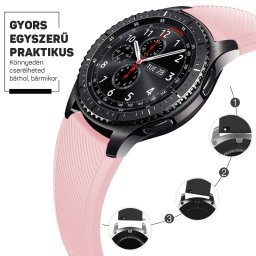 Szilikon óraszíj – okosóra pótszíj 20/22mm