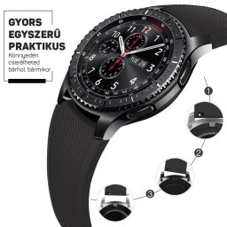 Szilikon óraszíj – okosóra pótszíj 20/22mm