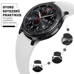 Szilikon óraszíj – okosóra pótszíj 20/22mm