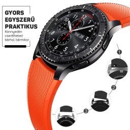 Szilikon óraszíj – okosóra pótszíj 20/22mm