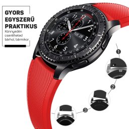Szilikon óraszíj – okosóra pótszíj 20/22mm