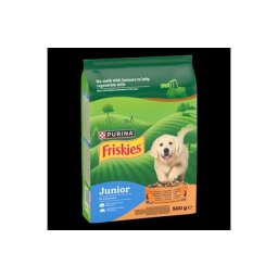 FRISKIES Junior Csirkével, zöldségekkel és tejjel száraz kutyaeledel 500g