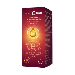Novo C Kids liposzómás málnás C-vitamin folyadék 120ml