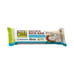 Rice Up puffasztott barna rizsszelet kókuszos ízű fehércsokoládéval 18g