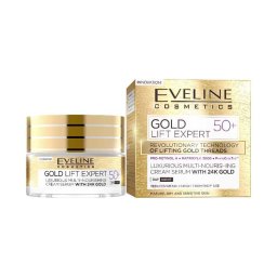 Eveline Gold Lift Expert 50+ nappali és éjszakai krém-szérum 50ml