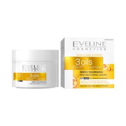 Eveline Skin Care Expert 3 olaj + peptidek tápláló és helyreállító krém 50ml