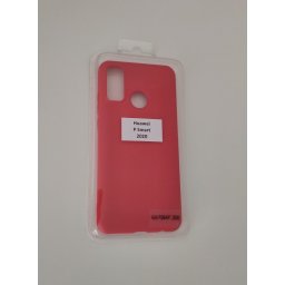 Huawei P Smart 2020 Gumis szilikon tok piros