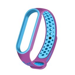 Xiaomi Mi Band 5 / Xiaomi Mi Band 6 / Amazfit Band 5 szíj lila-kék
