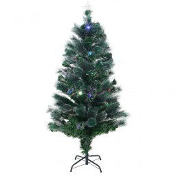 Műfenyő optikai, Hoff, 78 db színes LED-del, 150 cm