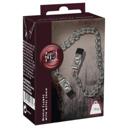 Fetish - Láncos, állítható csipesz