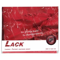 Fetish - lakk lepedő - 200 × 230 cm (piros)