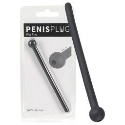Dilator Piss Play - üreges, szilikon dilátor (fekete)
