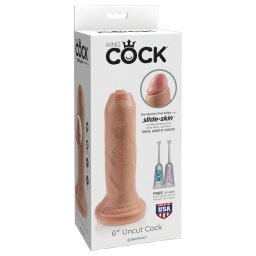 King Cock 6 - élethű dildó (15 cm, testszínű)