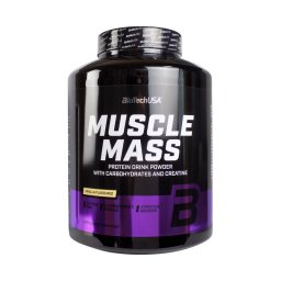 BioTechUsa Muscle Mass szénhidrát- és fehérjetartalmú italpor vanília ízű 4000g