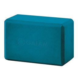 Jógatégla, sötét türkizkék, 10 cm, 175 gr
