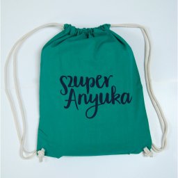 SzuperAnyuka tornazsák, hátizsák türkizkék-fekete