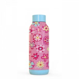 KIDS VIRÁGOS kulacs, 510 ml, termosz, rózsaszín