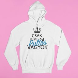Csak nyugi pultos vagyok kék pulóver