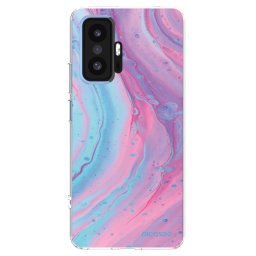 Átlátszó szilikon tok az alábbi mobiltelefonokra Xiaomi 11T Pro - Pink liquid