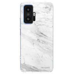 Átlátszó szilikon tok az alábbi mobiltelefonokra Xiaomi 11T Pro - White marble
