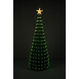 Dísz Fir Pop Up, 310 RGB LED + 10 LED meleg fénnyel, 180 cm, beltér/kültér