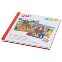 Mágneses puzzle könyv, lovaglás