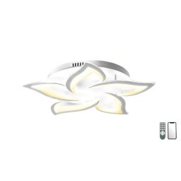 MasterLED Lucero Esteban 72 W-os, 60 cm átmérőjű fehér LED távirányítós és mobil applikációval vezérelhető mennyezeti lámpa