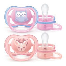 Avent játszócumi ultra air #2db-os #0-6hó #lányos pastel