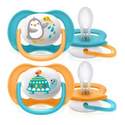 Avent játszócumi ultra air #2db-os #6-18hó #fiú állatos