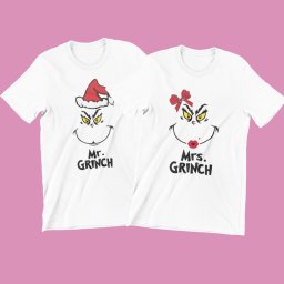 Mr. és Mrs. Grinch páros póló