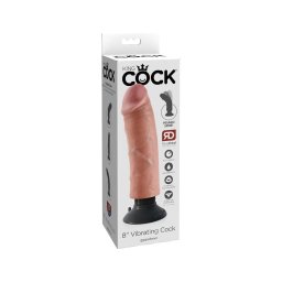 King Cock 8 - hajlítható, élethű vibrátor (25 cm)