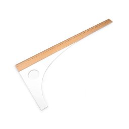 Fa modellező vonalzó hossza 60 cm, 80 cm