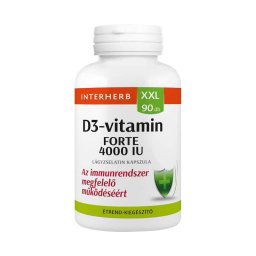 Interherb XXL D3-vitamin 4000NE Forte kapszula 90x