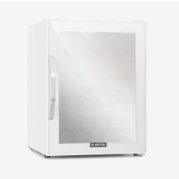 Klarstein Beersafe M Quartz, hűtőszekrény, D energiahatékonysági osztály, LED, 2 fém rács, üvegajtó, fehér (HEA-Beersafe XL WG)