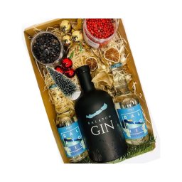 Karácsonyi Balaton gin ajándékcsomag feliratos díszdobozban