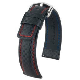 Hirsch Carbon, fekete/piros 24/22