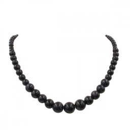 Növekvő gyöngyös napkő, éjkő nyaklánc
