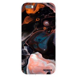 Átlátszó szilikon tok az alábbi mobiltelefonokra Apple iPhone 5/5S/SE - Cream
