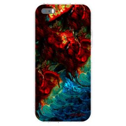 Átlátszó szilikon tok az alábbi mobiltelefonokra Apple iPhone 5/5S/SE - Universe
