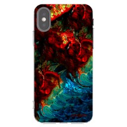 Átlátszó szilikon tok az alábbi mobiltelefonokra Apple iPhone X/XS - Universe
