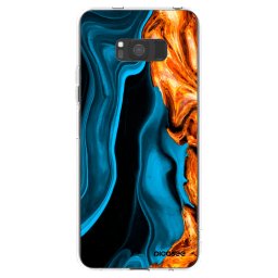 Átlátszó szilikon tok az alábbi mobiltelefonokra Samsung Galaxy S8 G950F - Gold blue