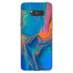 Átlátszó szilikon tok az alábbi mobiltelefonokra Samsung Galaxy S8 G950F - Rainbow
