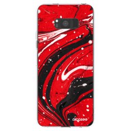 Átlátszó szilikon tok az alábbi mobiltelefonokra Samsung Galaxy S8 G950F - Red black