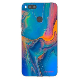 Átlátszó szilikon tok az alábbi mobiltelefonokra Xiaomi Mi A1 Global - Rainbow