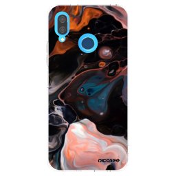 Átlátszó szilikon tok az alábbi mobiltelefonokra Huawei P20 Lite - Cream