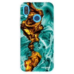 Átlátszó szilikon tok az alábbi mobiltelefonokra Huawei P20 Lite - Goldsky