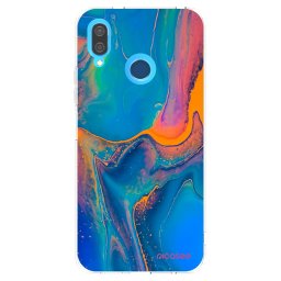 Átlátszó szilikon tok az alábbi mobiltelefonokra Huawei P20 Lite - Rainbow