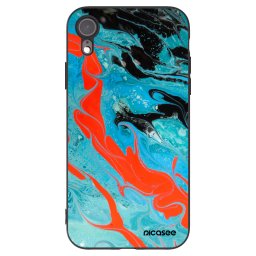 Fekete szilikon tok az alábbi mobiltelefonokra Apple iPhone XR - Blue Magma